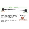 18.9 Inch"Jemima" Brass Door Chain for Security and Trunk Boxes